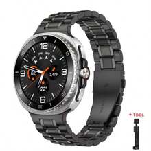 Pulseiras de Metal Compatíveis com Galaxy Watch 8 40mm 44mm/8 Classic, Pulseira de Elo de Aço Inoxidável para Pulseiras Galaxy Watch 8