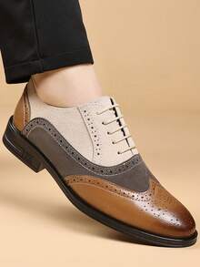 Mocasines para hombres, zapatos de oficina con cordones para negocios, zapatos para negocios, estilo New England, mocasines casuales, zapatos casuales de moda para hombres, zapatos de boda