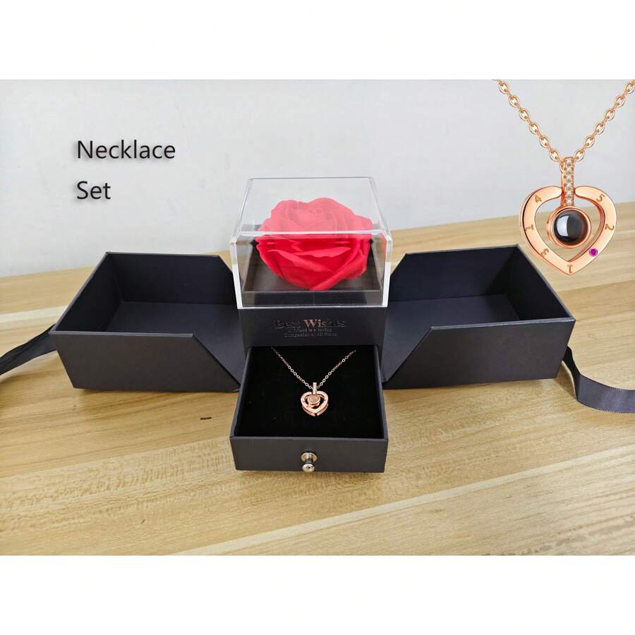 1 件时尚镀银短项链，带小吊坠十字架，不褪色珠宝礼物，情侣款 - 銀色 - 查看 1