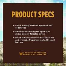 Woodsy Alpine Air & Cedarwood Cologne For Men - Long Lasting Fragrance - 1.7 Fl Oz