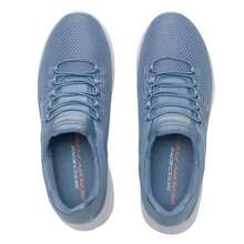 Skechers SPORT 女士一脚蹬休闲运动鞋，轻便舒适，适合日常穿着和旅行，897993-SLT - 深灰藍色 - 查看 4