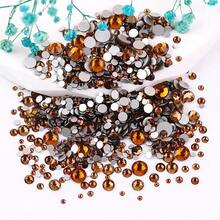 2-6 毫米,6 种尺寸混合,1440 件/包,闪亮金色、银色背面、平底水晶非热修复水钻钻石艺术珠水钻 DIY 美甲装饰饰品宝石用品 - 混尺寸 - 查看 48