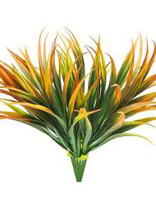 1/3/5/70PCS 17.32inch Artificial Spring Grass, Fake Plants, Uv Resistant Green Plants, Plastic Plants, Home Garden Window Sill Decoration, Restaurant, Bedroom, Wedding, Birthday Party Flowers, Indoor/Outdoor Festival Decoration, Photography, Spring And Summer Season Decoration, Outdoor Simulation Green Plants, Winter Decoration, Birthday Gifts - Light Red - View 1