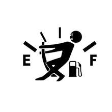 1 件油箱盖贴纸，“燃油空”趣味警告汽车贴纸，反光个性化贴花 - 貼紙 - 查看 6