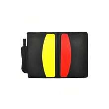 1 件红黄牌裁判笔记本，适用于各种体育赛事，配有皮套、铅笔，小巧便携，可记录裁判判罚 - 彩色 - 查看 3