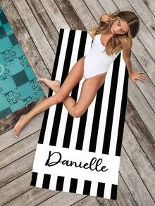 منشفة شاطئ مخططة شخصية قطعة واحدة، منشفة حمام مخططة مطبوعة بالاسم المخصص، هدية عطلة عيد الميلاد، منشفة حمام ذات طباعة شريطية عتيقة، زخرفية، قابلة لإعادة الاستخدام، متعددة الوظائف، أنيقة، فاخرة، مخصصة، فريدة من نوعها، هدايا مثالية للرجال، هدايا مثالية للنساء، الصديق، الصديقة، الأب، الأم، العائلة، الأصدقاء، الابن، الابنة، طلاب المدرسة، العمال، أساسيات الحمام في العطلات الصيفية، أساسيات السفر، ملحقات السفر، أساسيات الشاطئ، أساسيات السكن الجامعي' - أخضر - مشاهدة 6