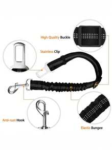 1 pieza Cinturón de para mascotas, Correa retráctil para perro, Correa para mascotas, Cinturón de para automóvil de nailon resistente y duradero Arnés para perros para automóvil, Asiento para perros en el automóvil, Cinturón de para perros, Cubierta de asiento para perros en el automóvil, Cubierta de asiento para mascotas en el automóvil