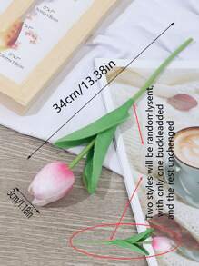 3pcs Mini Gradient Pink Tulip Artificial Flowers Wedding Home Decoration Artificial Flowers Souvenir Tulip Artificial Flowers