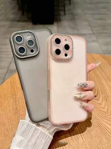 Estuche protector de lente con cristales de lujo compatible con iPhone 16 Pro Max, funda suave transparente de TPU a prueba de golpes compatible con iPhone 14/13/11/16 Pro/16 Plus - Multicolor - Ver 2