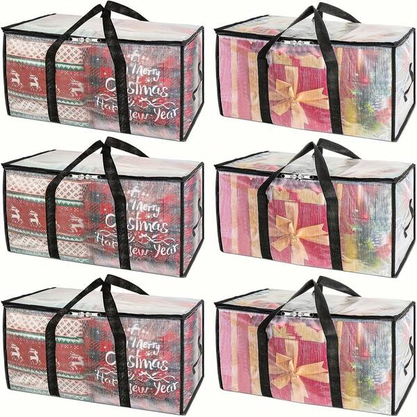 1pc Transparent Storage Bag, Clothes Handbag For Moving, Reinforced Handle Bedding & Clothes Storage Bag, Heavy Duty Storage Tote Bag For Clothes, Moving Supplies