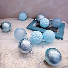 25pcs/Box New 6cm/2.36in Christmas Balls, Thickened Anti-Drop Christmas Tree Hanging Balls, Holiday Party Decorations Home Decor Christmas Decorations Room Decor