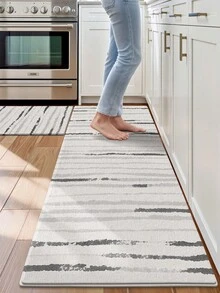 DAJIANG 1pc Thickened Velvet Anti-Slip Doormat, Comfortable Floor Mat, Hallway Carpet, Kitchen Mat, Machine Washable, Easy To Clean, Home Decor, Christmas Decoration Kitchen Rug - Multicolor - View 5