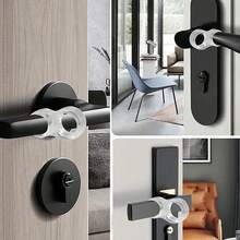 6pcs Door Knob Bumper Rings, Door Stopper Wall Protector, Shock Absorbing Quiet Cushion