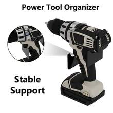 Estantería de almacenamiento de herramientas eléctricas montada en la pared, estación de carga de metal, organizador práctico para garaje, taller, proyectos de bricolaje, mantiene las herramientas y cargadores ordenados, solución ahorradora de espacio, perfecta para la mejora del hogar en otoño, regalo ideal para el manitas, palabras clave de SEO de alta conversión, fácil instalación, construcción duradera, ideal para uso profesional y doméstico, diseño minimalista moderno.