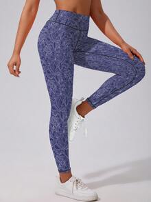 1 Stück Damen Leggings mit hoher Taille und Liftwirkung, Sporthose, Laufhose, Radhose, Fitnessbekleidung, hohe Elastizität, weich & atmungsaktiv, feuchtigkeitsableitend, geeignet für Fitnessstudio, Yoga, Pilates, Outdoor, Lässig, Sport, Laufen, Joggen, Training, Radfahren, Tennis, Badminton, Fußball, Golf