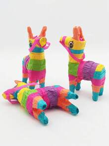 Mini Donkey Shaped Piñata, Suitable For Carnival And Mexican Parties Decoration - Colorful Paper Craft, Great For Birthday Celebrations And Holiday Party Centerpieces.