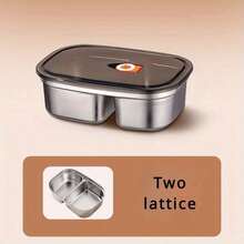 Large Capacity Insulated Lunch Box, Meal Prep Container, Microwave , Portable Bento Box For School, Work, Outdoor Camping - 銀色 - 查看 11