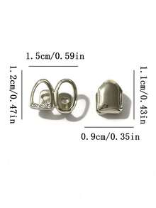 1 Set Hollow Cubic Zirconia Micropave Flat Smooth Unisex Rings, Suitable For Halloween, Christmas, Nightclub, Birthday Party Wear