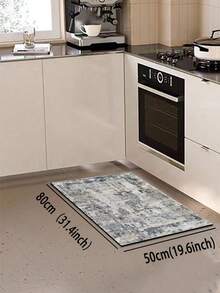 3mm Thick Textured Carpet Pattern Gray Series Luxury Style Absorbent Floor Mat, Silica Gel Absorbent Kitchen Mat With Rubber Backing, Decorative Carpet Texture Mat Suitable For Living Room, Bedroom, Kitchen And Dining Area - Easy Maintenance Floor Mat, Especially Suitable For High Traffic Areas, Rectangular Design, Home Decor - Multicolor - View 10