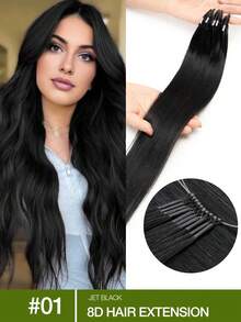 8D纳米珠接发，微环真人发接发，隐形无痕微环真人发接发，微珠直发接发，隐形迷你硅胶珠，易于安装，无缝，自然直发，完美延长长发，打造自然直发造型