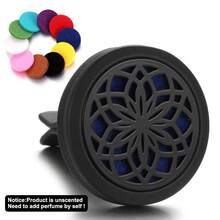 1pc New Vintage Black Flower Tree Of Life Car Fragrance Diffuser Clip Effective In-Car Fragrance Diffuser Elegant Aroma Interior Decor Long-Lasting Air Freshener Advanced Perfume Diffuser Technology - Includes 10 Assorted Colorful Cushion Pendants For Personalized Decor - Black - View 12