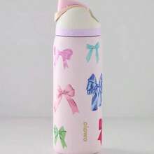 O-Wala Vacuum Flask With Straw 24oz/32oz,Can Be Used For Outdoor Sports, Heat Preservation Time Cold And Hot Water Can Be Insulated, Frozen Drinks, Beautiful Appearance, Exquisite Workmanship, Suitable For Camping, Work, Indoor Use. - 彩色 - 查看 6