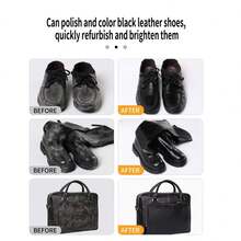 1pc Universal Shoe Polish, Solid Color - Black, Brown Or Colorless, For Shoe Care And Repair, Includes Lanolin
