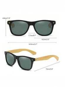 1pc Customized Text Framed Glasses, Unisex Design, Square Frame And Wide Lens, Suitable For Men And Women's Fashion Street Wear Accessories, Stylish, Minimalist, Modern Customized, Ideal For All Seasons, Camping, Travel, Personalized, Unique Ideal Gift For Him, Her, Boyfriend, Girlfriend, Mom, Dad, Family, Friends, Graduation, Anniversary, Valentine's Day, Mother's Day, Birthday, Father's Day, Graduation, Wedding - Multicolor - View 7