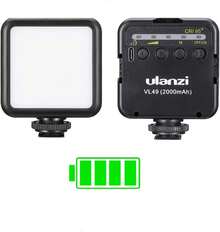 ULANZI Luz de Vídeo LED VL49 5500K Luz de Relleno Luz de Camara LED lámpara de luz fotográfica portátil para videocámaras DSLR, fotografía, batería incorporada de 2000mAh. - Negro - - Ver 11