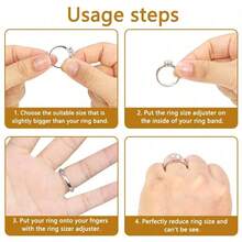Resin Ring Adjuster, Invisible Ring Sizer Pads, Suitable For Loose Rings, Fits All Finger Sizes. Invisible Ring Sizer Adjuster, Suitable For Loose Rings - Multiple Finger Sizes Available, Comfortable And Protective. Adjustable Clear Tightener, Size Adjustment Tool, Jewelry Protector, Suitable For Loose Rings. Ring Adjuster Fits Any Ring, Multiple Sizes Available. Women's Ring Adjuster.