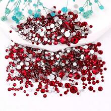 2-6 毫米,6 种尺寸混合,1440 件/包,闪亮金色、银色背面、平底水晶非热修复水钻钻石艺术珠水钻 DIY 美甲装饰饰品宝石用品 - 混尺寸 - 查看 53