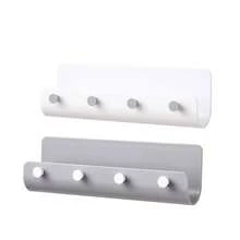 Adhesive Hanging Key Holder No Drilling Kitchen Drying Rack For Key Bracelet Phone Mails