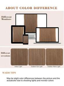 nimoki 5入組夾式假髮長直合成纖維夾式束髮,適用於女性