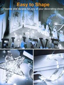 10PCS Mini LED Fairy Lights - Battery Operated, Twinkle Effect For, Gift Wrapping Decoration,Christmas & Mother's Day Decorations Valentine's Day Decoration - Multicolor - View 5