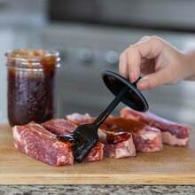 Silicone Black Basting Brush Lid For Wide Mouth Mason Jars