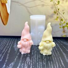 Mucegai de silicon pentru lumânări de Crăciun, dovleac, craniu, gnom, mucegai de mătură DIY, gnom