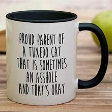 Retreez Funny Mug - They Call Me Daddy Lovers 11 Oz Ceramic Coffee Mugs - Funny, Sarcastic, Motivational, Inspirational Birthday Gifts Husband, Boyfriend, Friends, Coworkers, Dad, Father - CAT019 - 白色馬克杯,黑色手柄和內膽 - 查看 3
