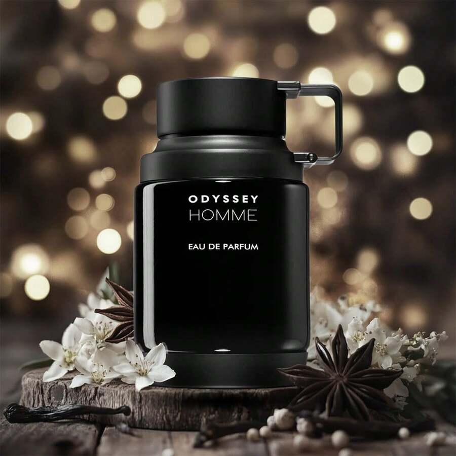 Odyssey Homme Eau De Parfum Spicy Woody Amber For Men Mandarin Neroli Cardamom Rose Sandalwood Long-Lasting Summer Night Fragrance For Dates Parties Office Late Summer Outings Bold Timeless Gourmand Cologne - Amber Wood (có hương cay và vani) - Xem 1