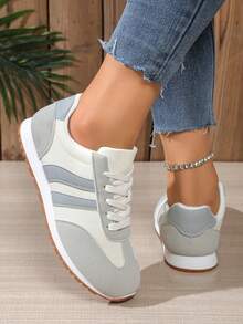 Zapatos deportivos casuales para mujer, suela antideslizante, zapatos para correr, zapatos de entrenamiento para estudiantes, zapatos planos suaves y cómodos