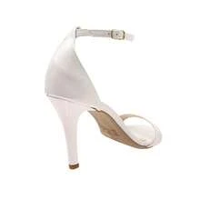 High Heel Western Wedding Style PU Leather Buckle Party Summer - trắng - Xem 5