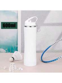 750ml（25oz）/600ml 便携式 304 不锈钢真空保温水瓶，配有背带，优雅曲线，旋开式吸管盖，适用于冷热饮品，适用于家庭、户外、健身、骑行等 - 彩色 - 查看 13