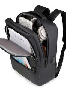 Men's Multifunctional Large Capacity Backpack, Leather-Coated Student Bag, Travel Bag, Business Commuter Nylon Backpack Large Capacity Bag Travel Bags