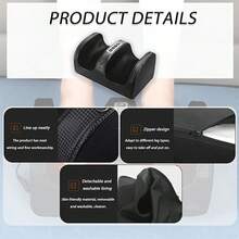 玉黑色足部腿部按摩器，具有热压+电动揉捏双功能系统，四键智能设计，适合家庭/办公室/旅行使用需求，适合中老年人、久坐、运动人群等，是健康礼品的优质选择