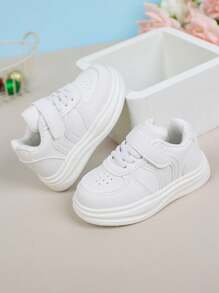 1双儿童百搭校园休闲软底运动鞋 - 白色 - 查看 3