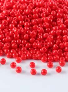 GO2CJBEADS 10克多色2毫米银线圆形洛可可玻璃种子珠，可DIY手链