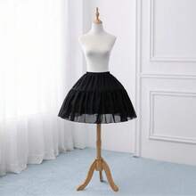 Black Or White Short Petticoats For Wedding Lolita Woman Girl Underskirt Crinoline Fluffy Pettycoat Hoop Skirt - Multicolor - View 2