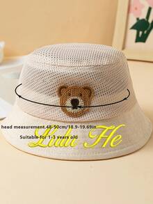 Customized Name Embroidered Lightweight Summer Bucket Hat For Kids, Boys & Girls Sun Protection Hat, Mesh Cute Strap Bucket Cap, Matching Parent-Child Beige Hat, Adventure Hat, Sunshine Energy Hat, Beach Bear Hat, Picnic Grass Hat, Spring Atmosphere Hat, Children's Day Gift, Thanksgiving Gift, Christmas Gift, Easter Gift - Yellow - View 11