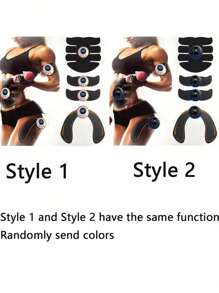 Stimolatore muscolare senza fili ricaricabile USB EMS, allenatore muscolare addominale ABS, toner corporeo e per i fianchi, unisex