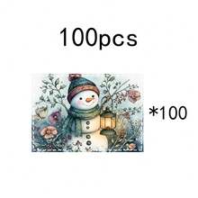 1 set/4 piezas/6 piezas Manteles individuales con diseño de muñeco de nieve y bayas navideñas, lavables a máquina, rectangulares de poliéster, protectores de mesa, manteles individuales aislantes del calor, decoraciones de mesa de restaurante, suministros para fiestas, decoraciones navideñas, se pueden regalar - Multicolor - Ver 14