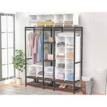 HOMIDEC Closet Organizers And Storage, 16 Cube Storage Organizer, Closet Organizer Bookshelf Cubes Shelves For Clothes, Bedroom, Kids Room, Bathroom, Wardrobe, Garment Racks, White - 透明的 - 查看 9